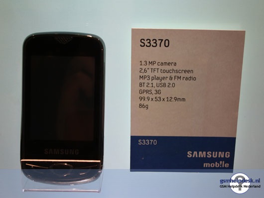 Samsung S3370 muestra