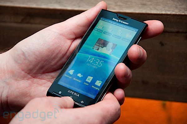 Sony Ericsson xperia x10 multitouch