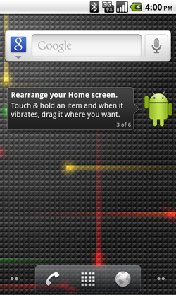 Android 2.2 pantalla inicio