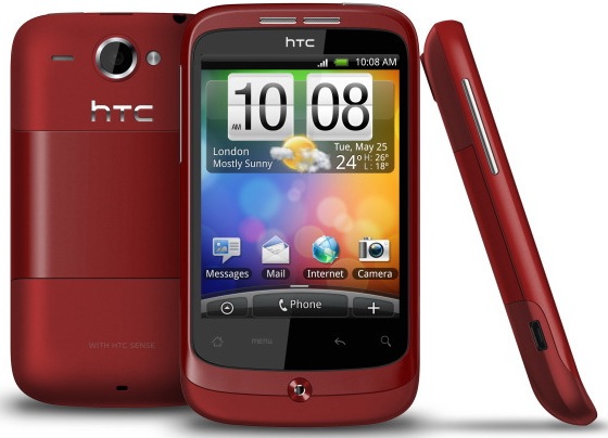 HTC Wildfire Android 2.1 oficial rojo