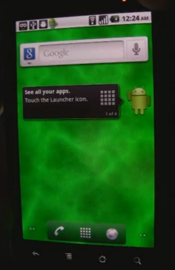 pantalla inicio android 2.2 froyo