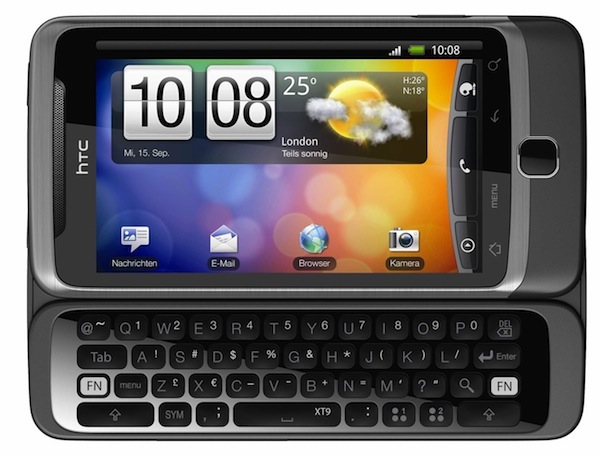 htc desire z android 2.2 froyo qwerty