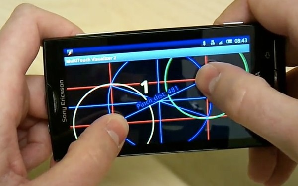 multitouch en Sony Ericsson Xperia X10