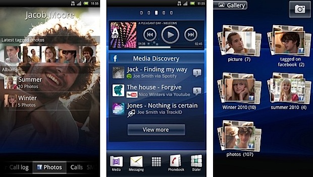 xperia android facebook