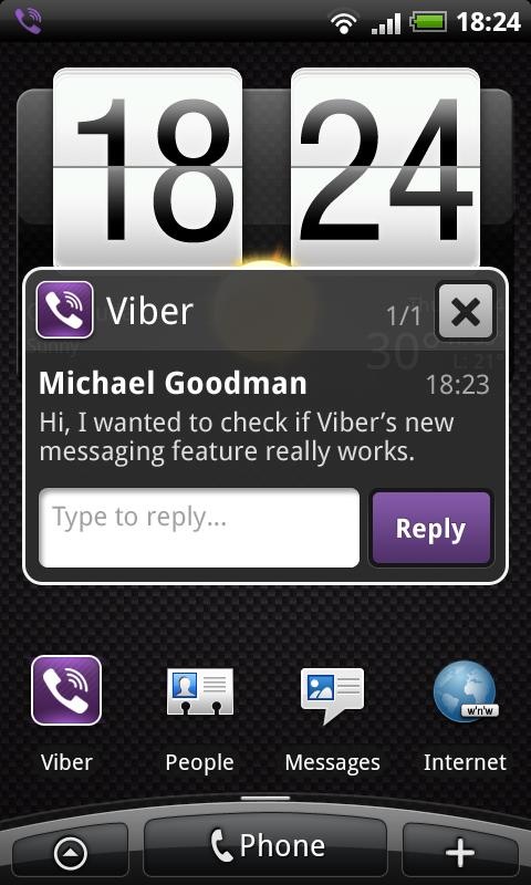 viber android SMS