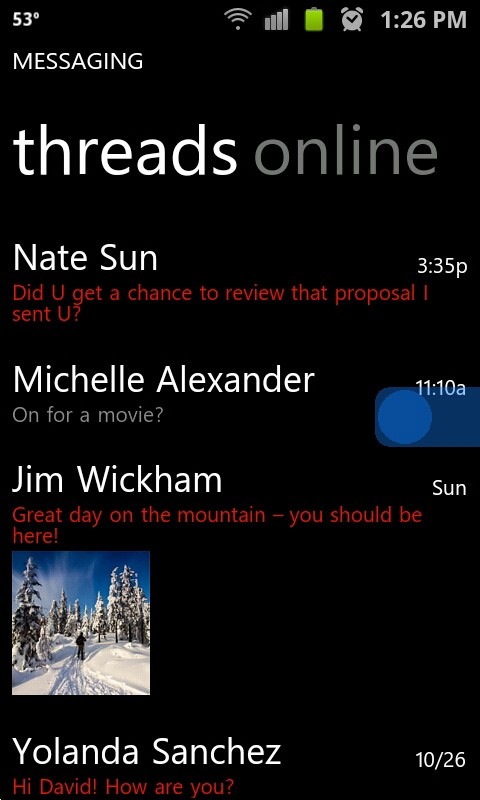 WP7 Android demo