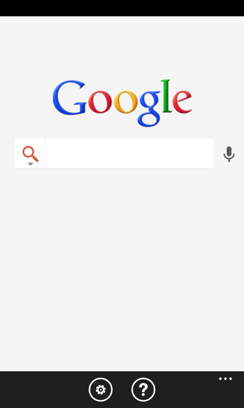 Google búsqueda Windows Phone