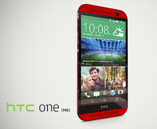 HTC One M8 rojo