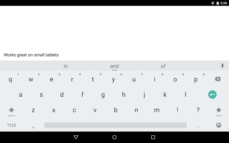 google ios teclado