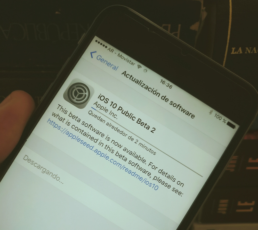 iOS 10 beta publica 2 disponible