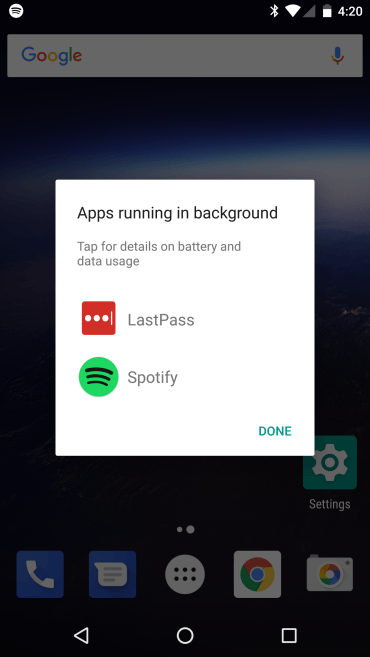 Notificación pop-up de Android O Preview 3.