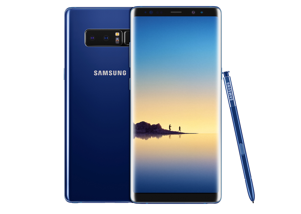 Render oficial del Samsung Galaxy Note 8 de color "Deep Sea Blue".