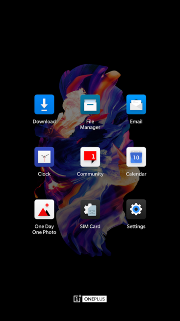 Captura de pantalla del paquete de íconos OnePlus Icon Pack - Square. 