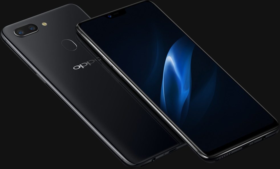 Render oficial del OPPO R15 Dream Mirror Edtion en su variante color "Ceramic Black".