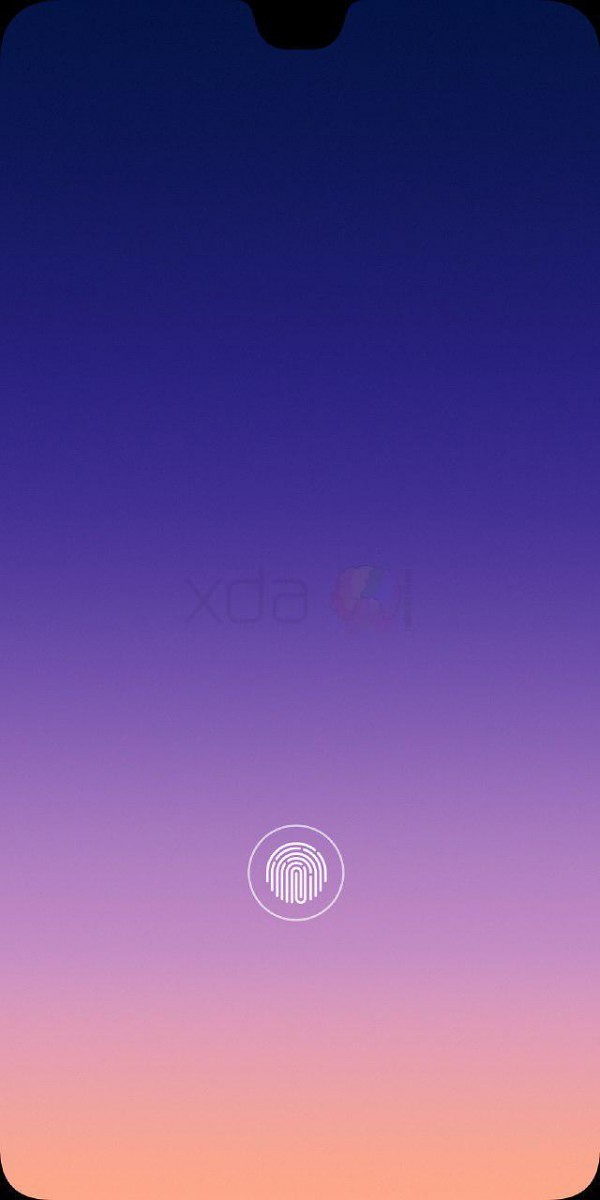 Imagen de la supuesta apariencia del display del Xiaomi Mi 7 filtrada por XDA Developers.