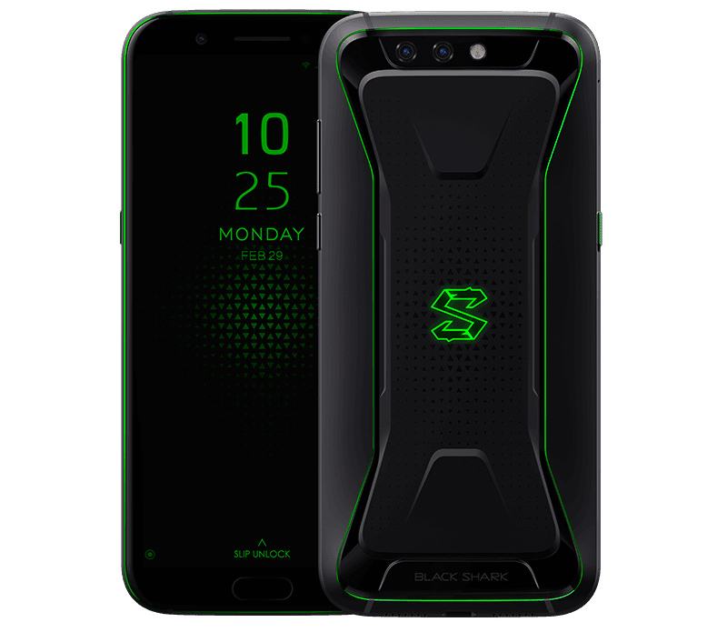 Render frontal y dorsal del Xiaomi Black Shark.
