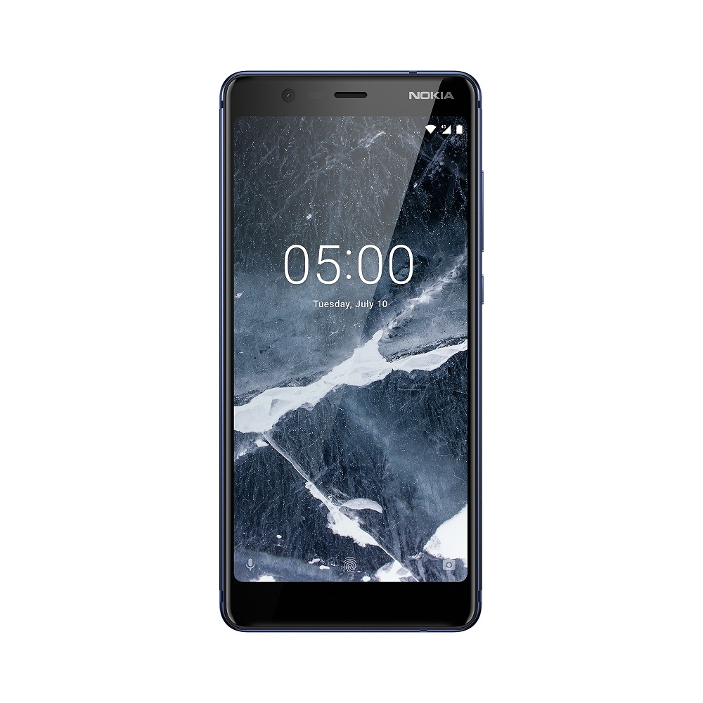 Render oficial del frente del Nokia 51 color "Tempered Blue".