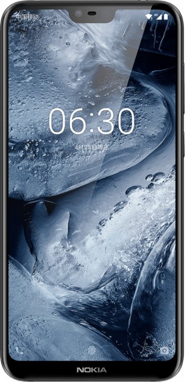 Render oficial del frente del Nokia X6.