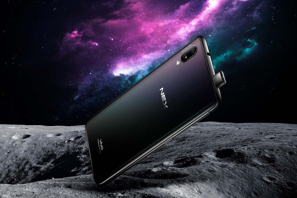 Render oficial del dorso del Vivo NEX.
