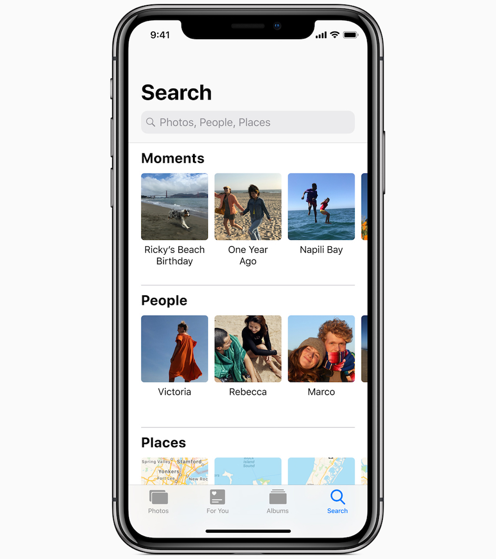iOS 12 permite buscar fotos en la biblioteca