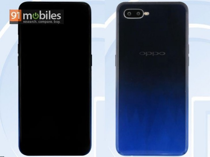 Render de TENAA del OPPO R17 publicado por 91 Mobiles.