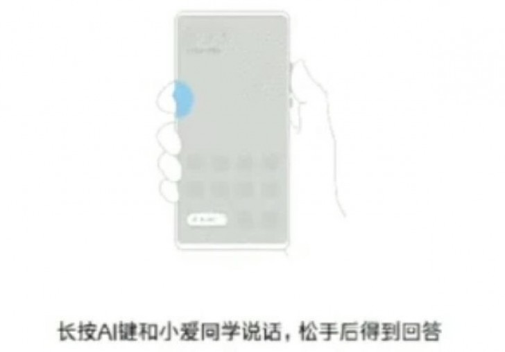 Render filtrado por MIUI 10 del posible diseño frontal y botón lateral con IA del Xiaomi Mi Mix 3.