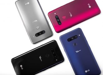 Aquí está el LG V40 ThinQ con una cámara doble y otra triple