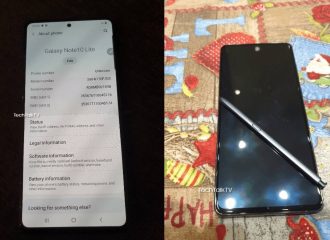 Primeras fotos en vivo del Samsung Galaxy Note 10 Lite