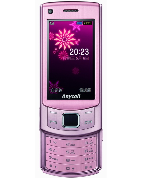 Samsung S7350 Rosa de Lujo pantalla