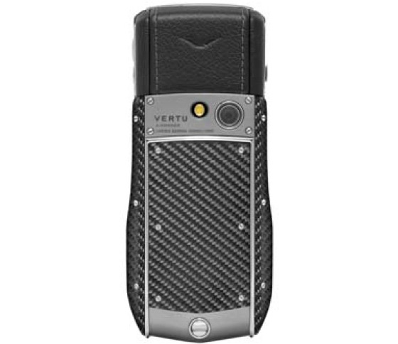 Vertu Ascent Ti Carbon Fibre, nuevo Vertu de lujo con fibra de carbón vista posterior
