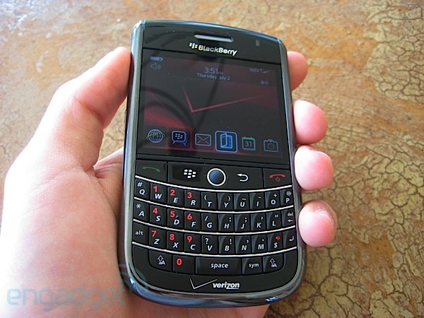 Defecto del trackball en Blackberry Tour