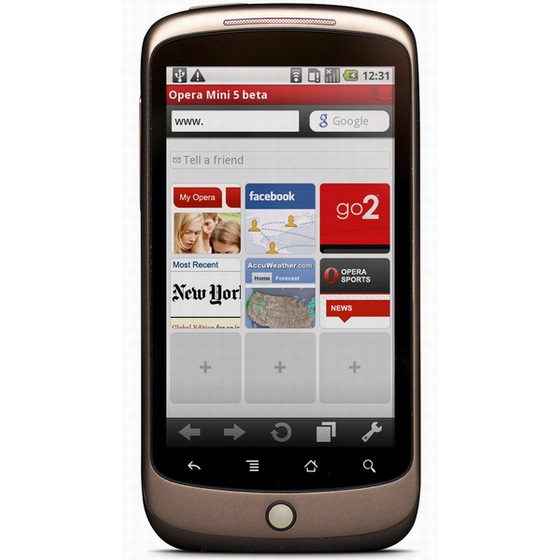 Opera Mini 5 beta Android