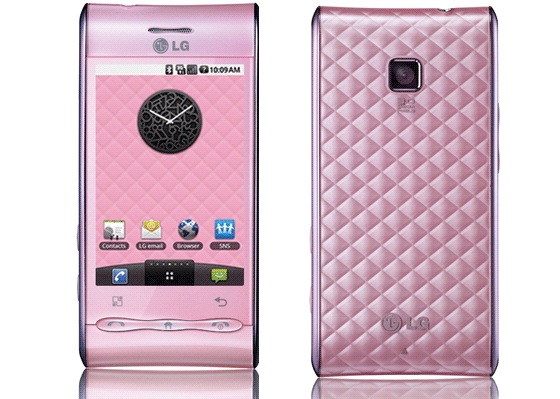 LG Optimus GT540 Android oficial rosa