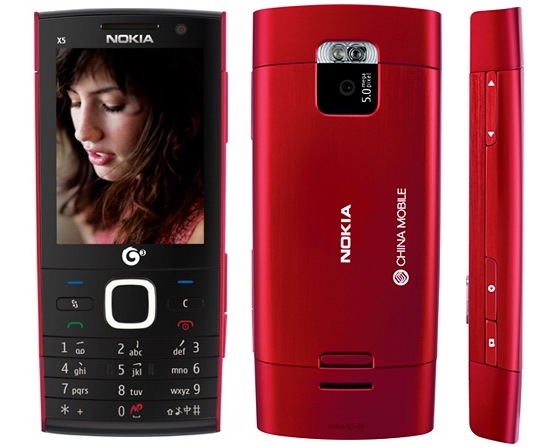  Nokia X5 oficial china rojo