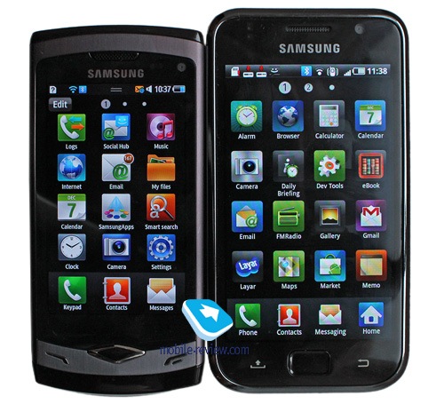 Samsung Galaxy S i9000 vs Samsung Wave S8500