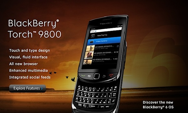 blackberry torch 9800 oficial