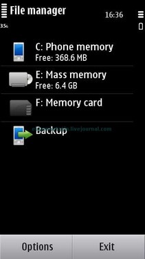 Nokia C7 memoria interna