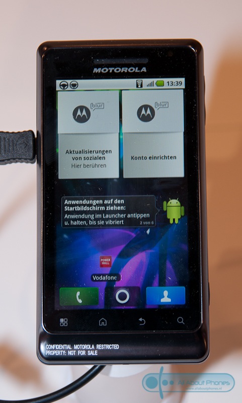 Motorola Milestone Motoblur