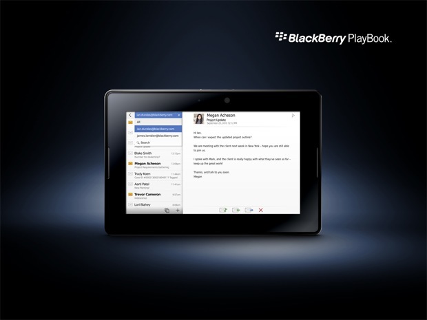 BlackBerry playbook email