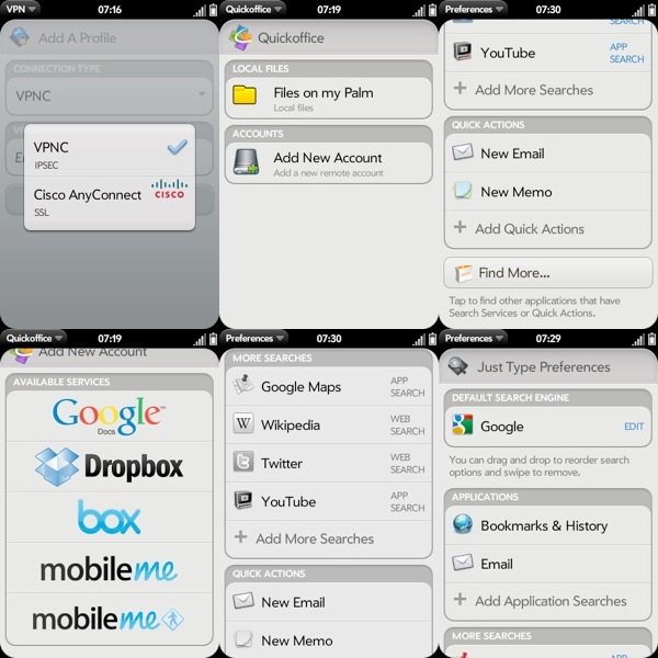 celulares WebOS principio 2011