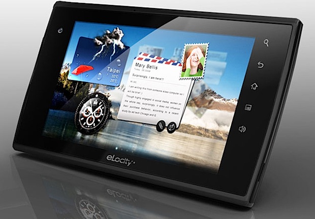 elocity tablet Android 3.0 Honeycomb