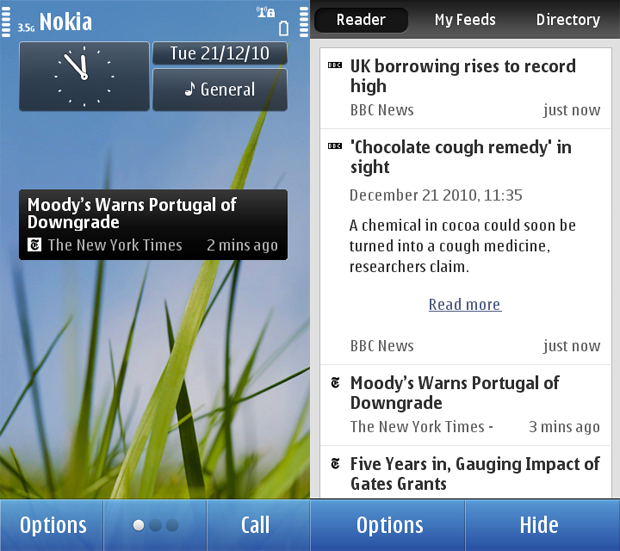nokia reader symbian touch
