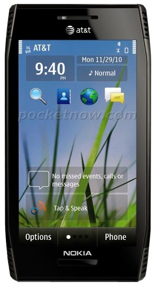Nokia x7 frente Symbian^3