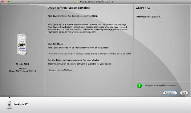 Nokia software updater for mac