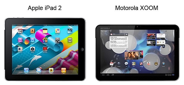 iPad 2 vs Motorola XOOM