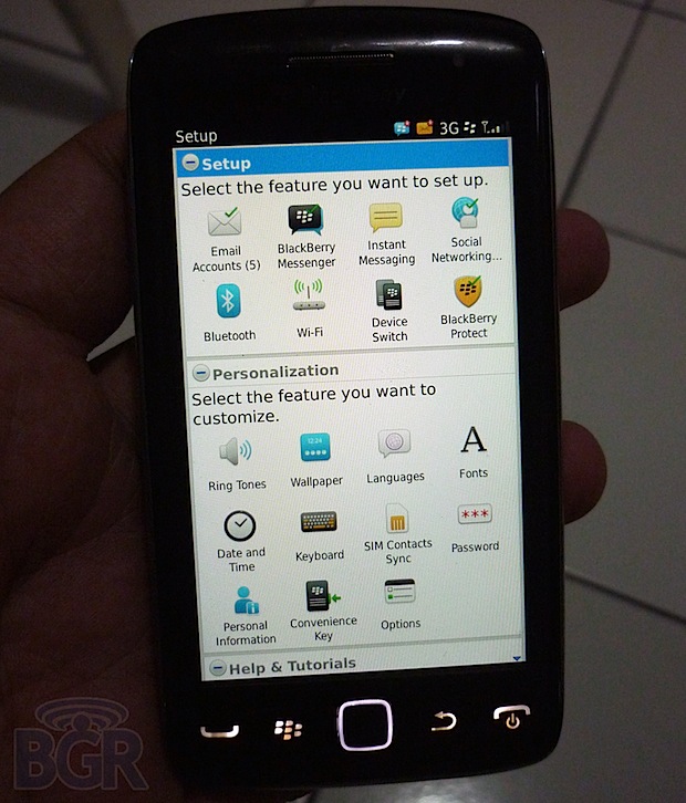 BlackBerry Touch nuevo