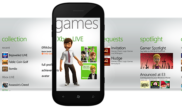 Games Hub Windows Phone Mango
