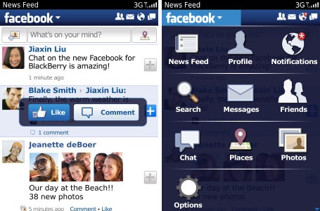 Facebook 2.0 BlackBerry, BlackBerry PlayBook