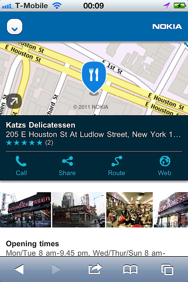 nokia maps HTML5 ios Android