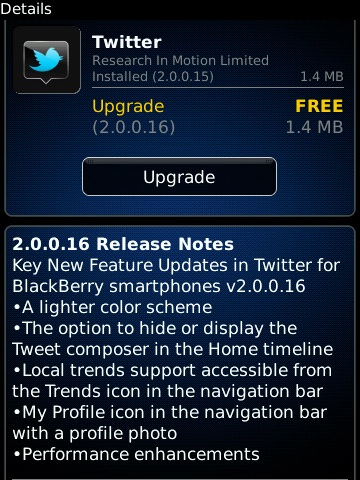 twitter blackberry 2.0.0.16